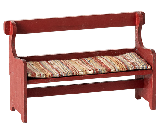 Maileg Bench for Mouse - Red