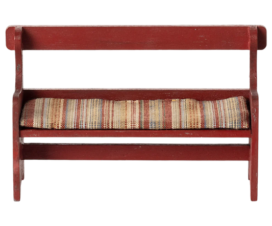 Maileg Bench for Mouse - Red