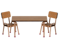 Load image into Gallery viewer, Maileg Table and Chair Set for Mouse - Dark Powder
