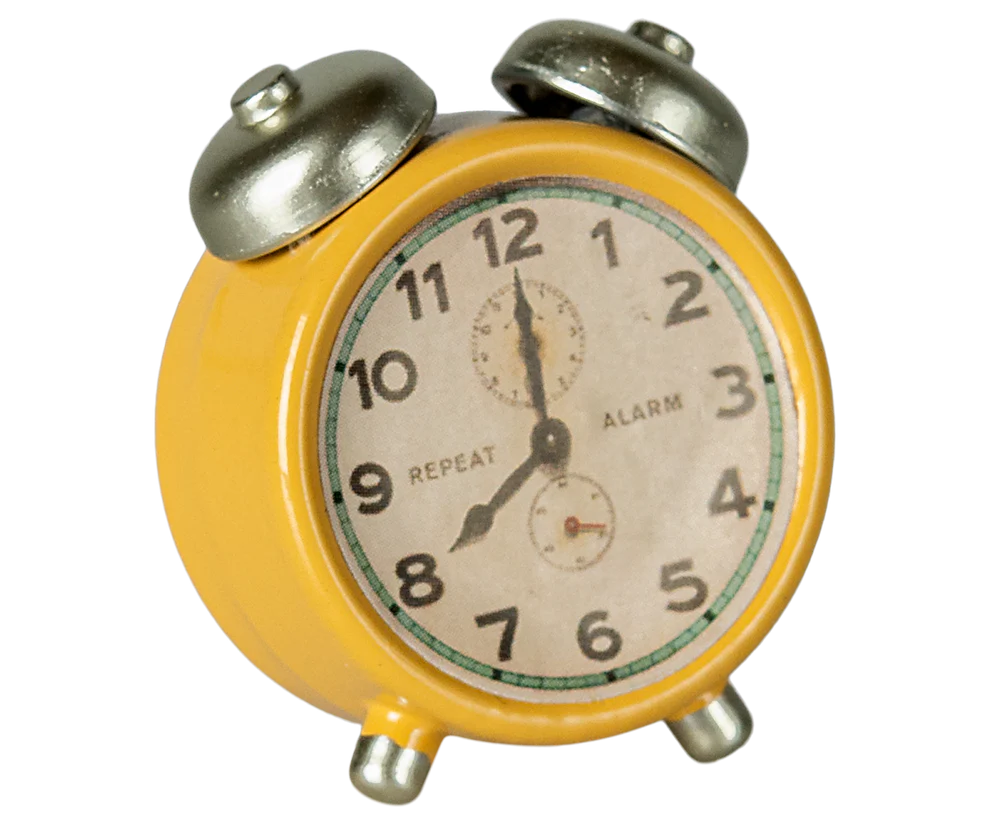 Maileg Alarm Clock for Mouse - Yellow