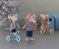 Load image into Gallery viewer, Maileg Tricycle Mouse Big Brother with Bag - Cheeky Junior
