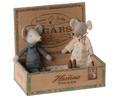 Load image into Gallery viewer, Maileg Grandma and Grandpa Mice in Cigarbox - Cheeky Junior
