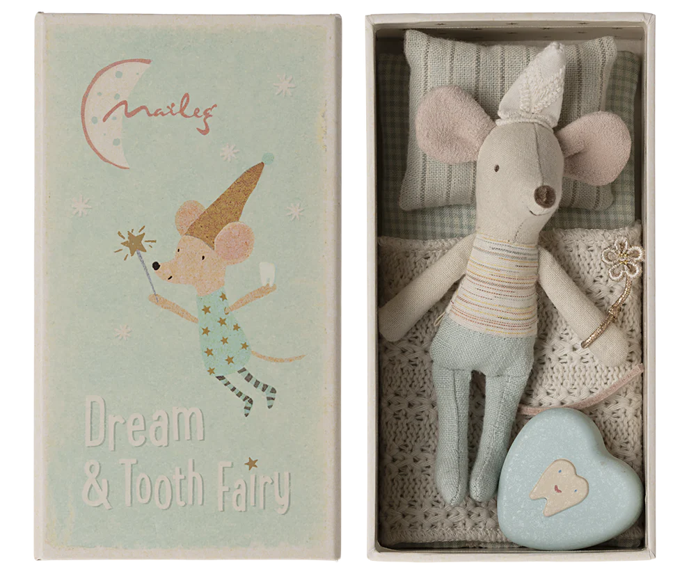 Maileg Tooth Fairy Mouse Little Brother in Matchbox