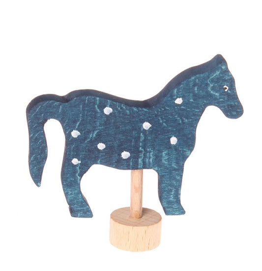 Grimm's Celebrations Blue Horse Decoration - Cheeky Junior
