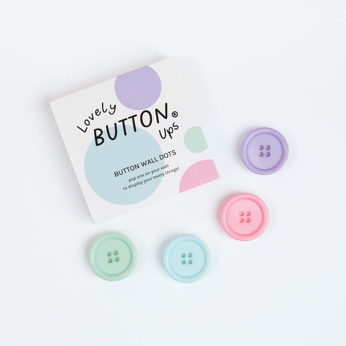 Lovely Buttons Ups ® Wall Dots Pastel Collection