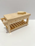 Load image into Gallery viewer, Trele Morele Design Bench with Towel Hanger
