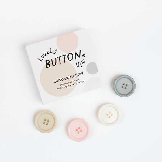 Lovely Buttons Ups ® Wall Dots Neutral Collection