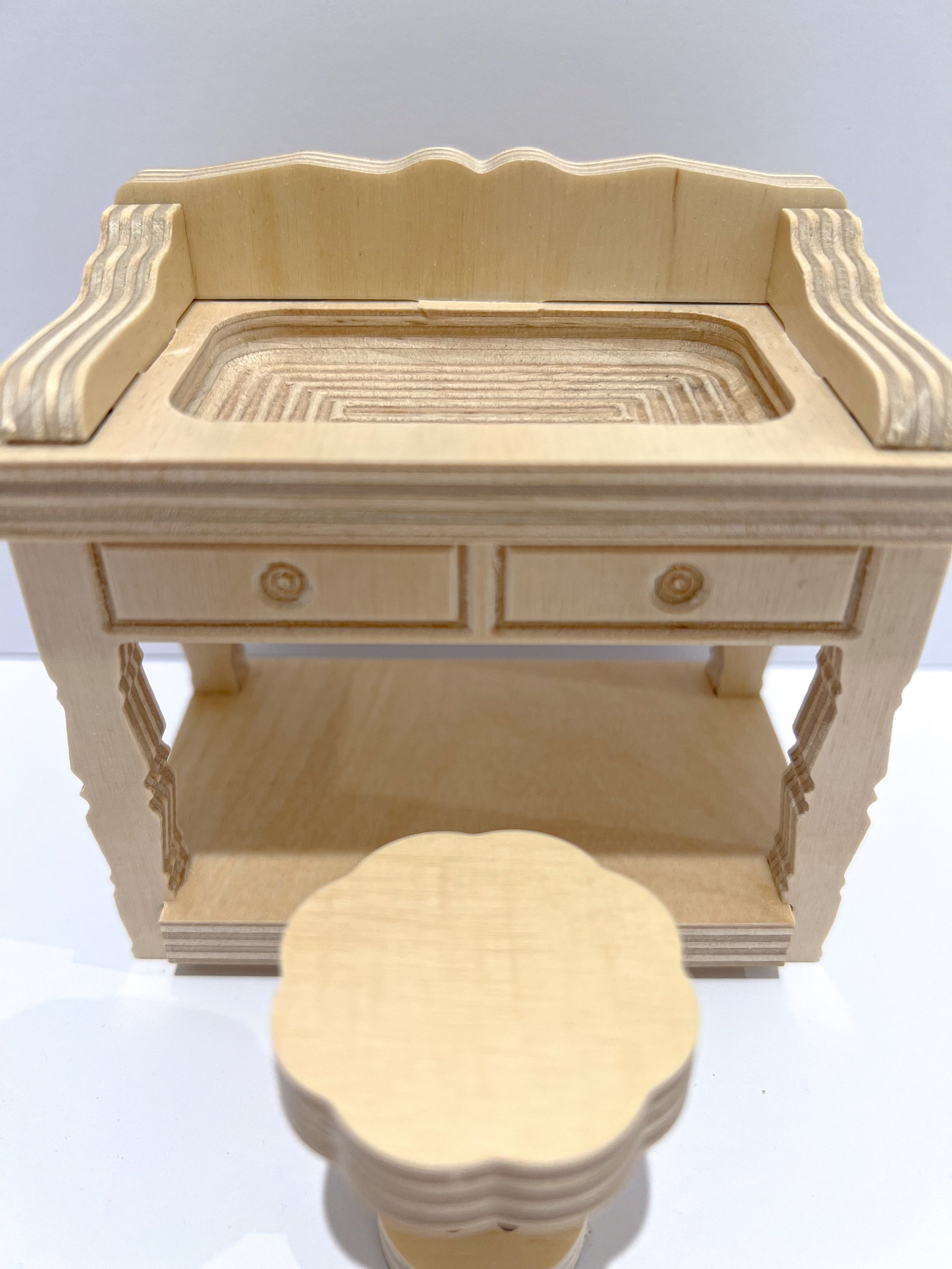 Trele Morele Design Sink with Stool