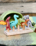 Load image into Gallery viewer, Tara Treasures Dinosaur Finger Puppets Set
