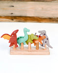 Load image into Gallery viewer, Tara Treasures Dinosaur Finger Puppets Set
