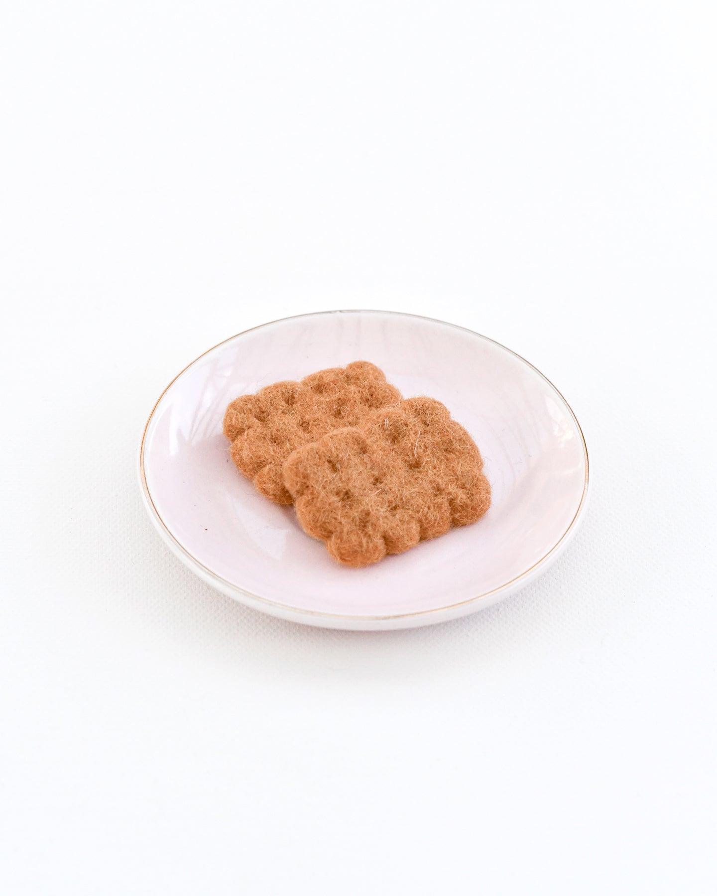 Tara Treasures Felt Biscuits Crackers Set of 2 - Cheeky Junior