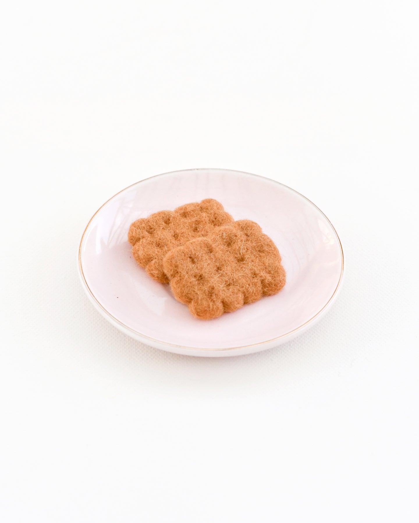 Tara Treasures Felt Biscuits Crackers Set of 2 - Cheeky Junior