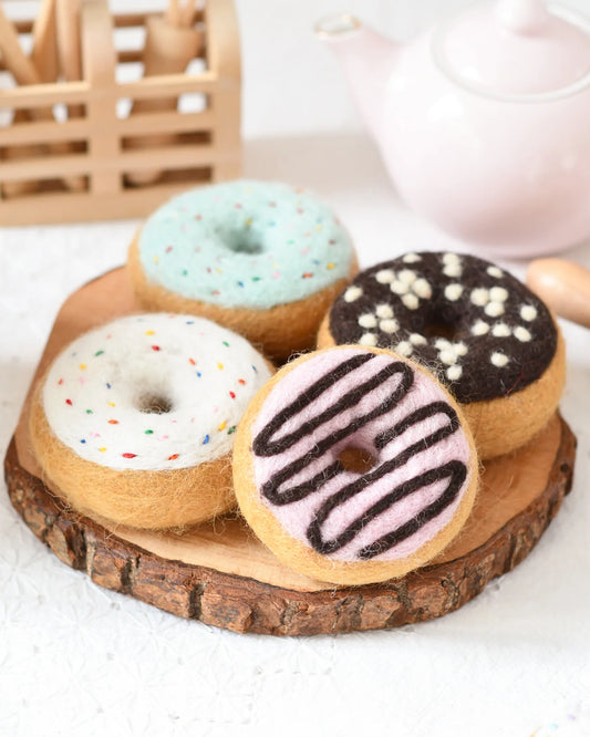 Tara Treasures Felt Donuts Set of 4 - Cheeky Junior