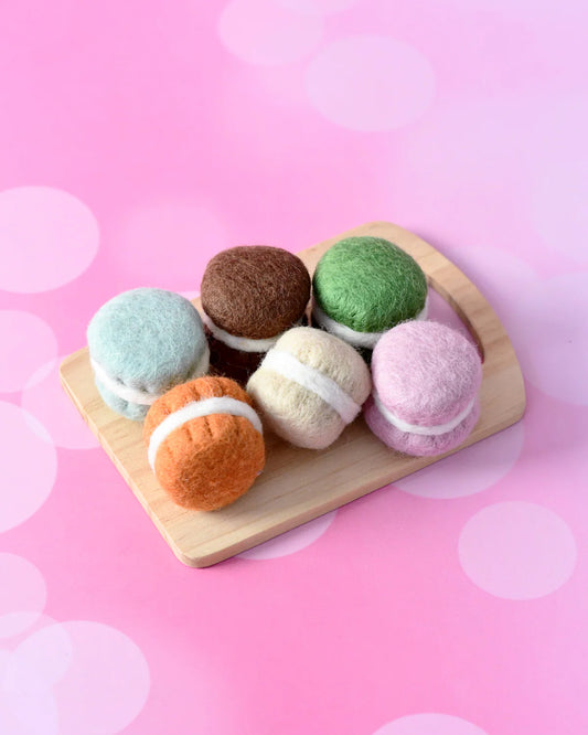 Tara Treasures Felt Macaroons A - Set of 6