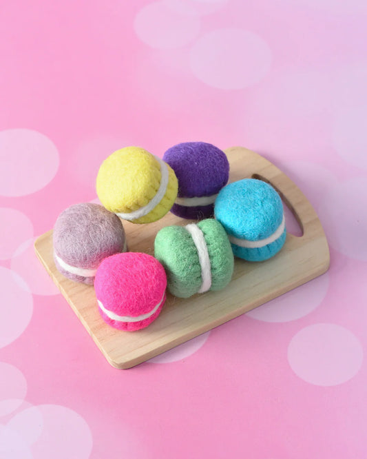 Tara Treasures Felt Macaroons B - Set of 6