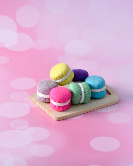 Tara Treasures Felt Macaroons B - Set of 6