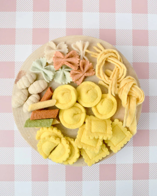 Tara Treasures Felt Pasta Play Food Set