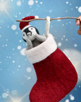 Load image into Gallery viewer, Tara Treasures Felt Penguin in Stocking Toy
