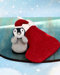 Load image into Gallery viewer, Tara Treasures Felt Penguin in Stocking Toy
