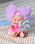 Load image into Gallery viewer, Tara Treasures Felt Pink and Green Swirl Lollipop
