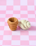 Load image into Gallery viewer, Tara Treasures Felt Vanilla Soft Serve Ice Cream
