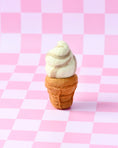 Load image into Gallery viewer, Tara Treasures Felt Vanilla Soft Serve Ice Cream
