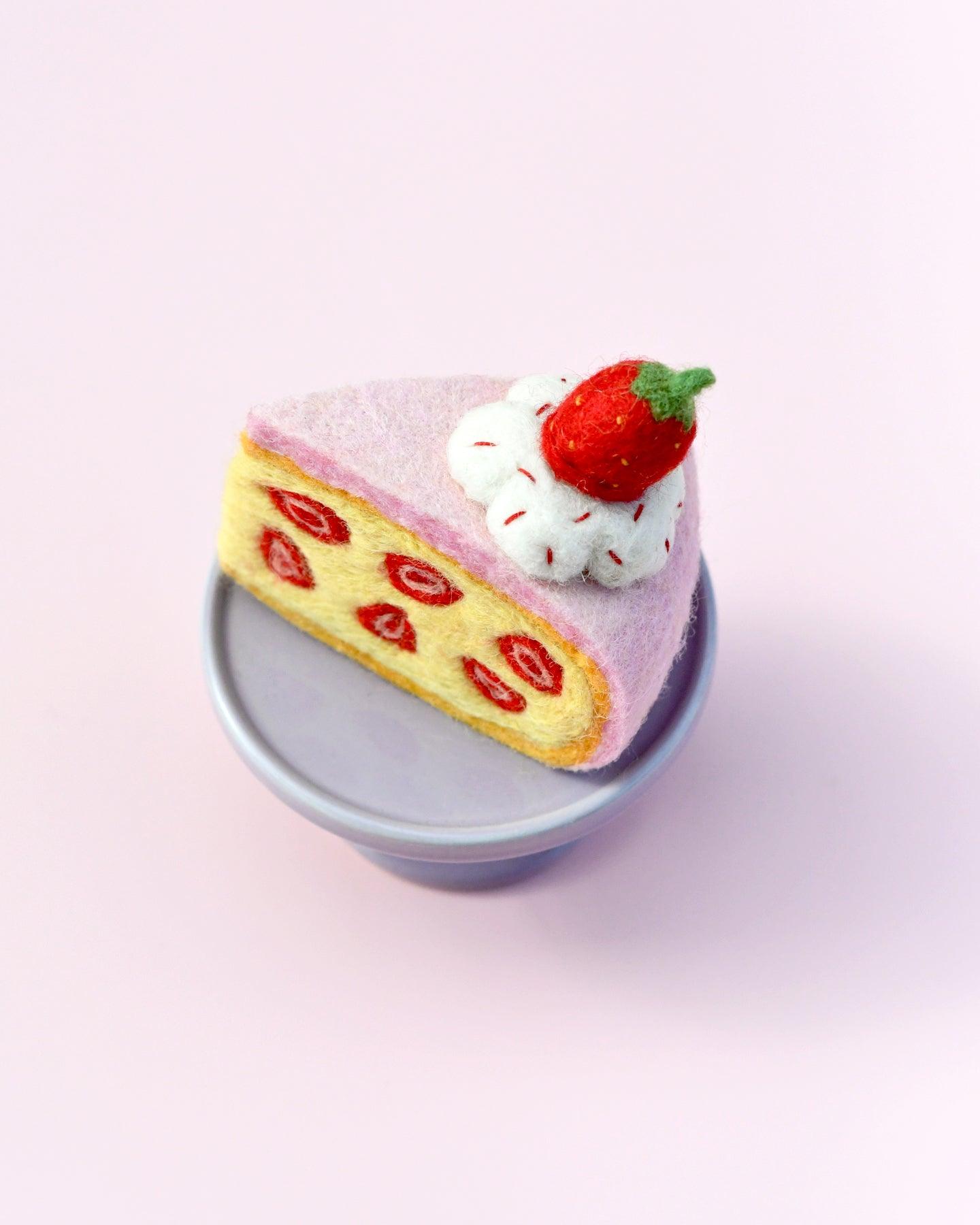Tara Treasures Felt Strawberry Torte Slice - Cheeky Junior