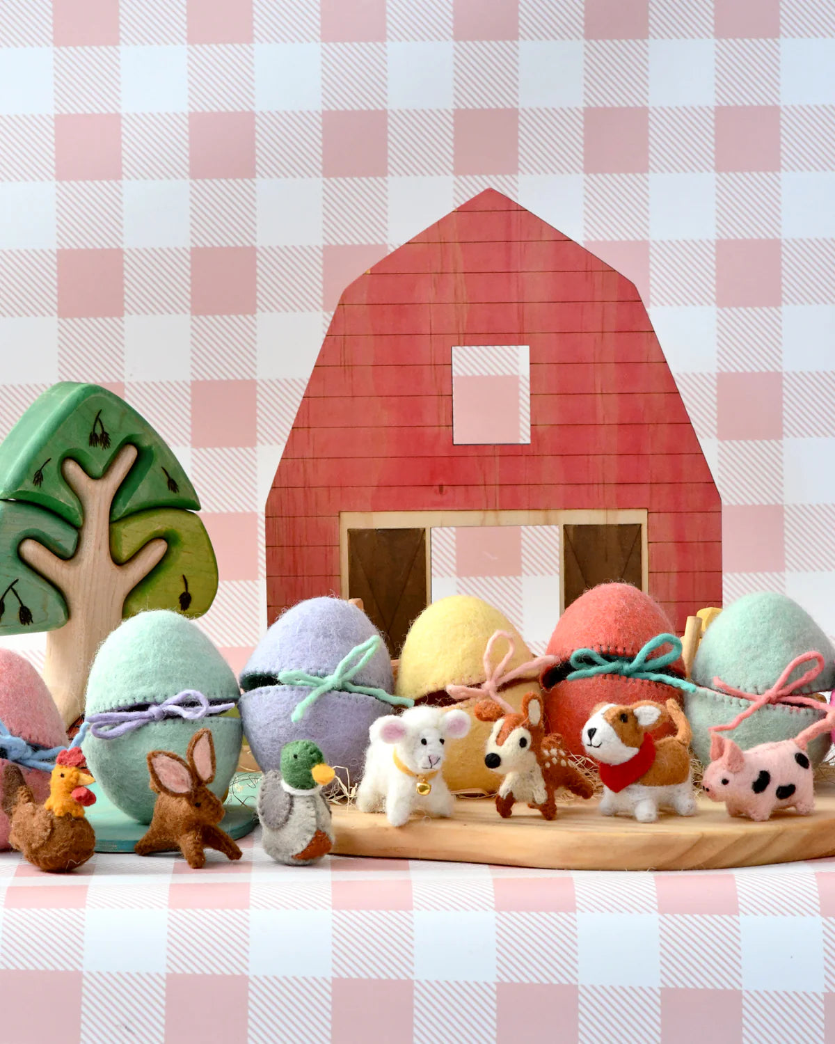 Tara Treasures Felt Surprise Egg (with Animals Inside)