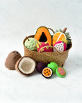 Load image into Gallery viewer, Tara Treasures Felt Tropical Fruits Play Food Set - 11 pieces
