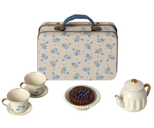 Maileg Afternoon Tea Set Blue Madelaine - Cheeky Junior