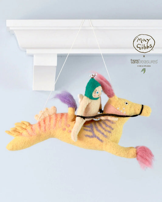 May Gibbs x Tara Treasures Gumnut Baby Weedy Seadragon Wall Hanging - Cheeky Junior