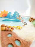 Load image into Gallery viewer, Tara Treasures Large Sea and Rockpool Felt Play Mat Playscape
