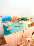 Load image into Gallery viewer, Tara Treasures Large Sea and Rockpool Felt Play Mat Playscape
