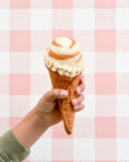 Load image into Gallery viewer, Tara Treasures Felt Ice Creams Set - Waffle Cones with 9 Ice Creams Scoops

