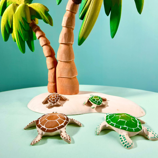 Bumbu Toys Turtle Small (Green and Brown) - Cheeky Junior