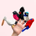 Load image into Gallery viewer, Tara Treasures Australian Colourful Birds Finger Puppet Set - Cheeky Junior
