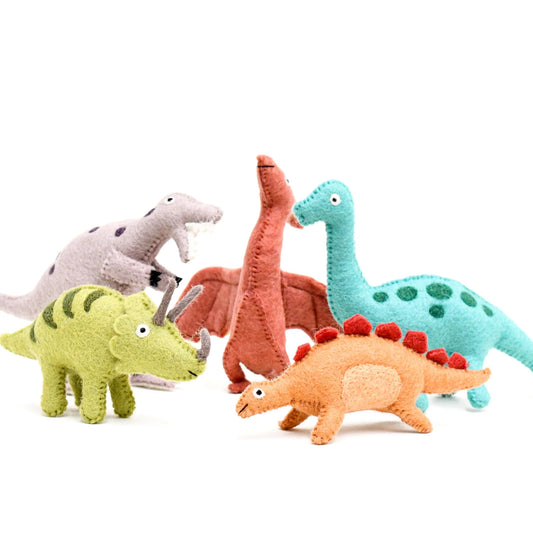 Tara Treasures Felt Dinosaur Toys - Cheeky Junior