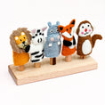 Load image into Gallery viewer, Tara Treasures Finger Puppet Stand (5 rods)
