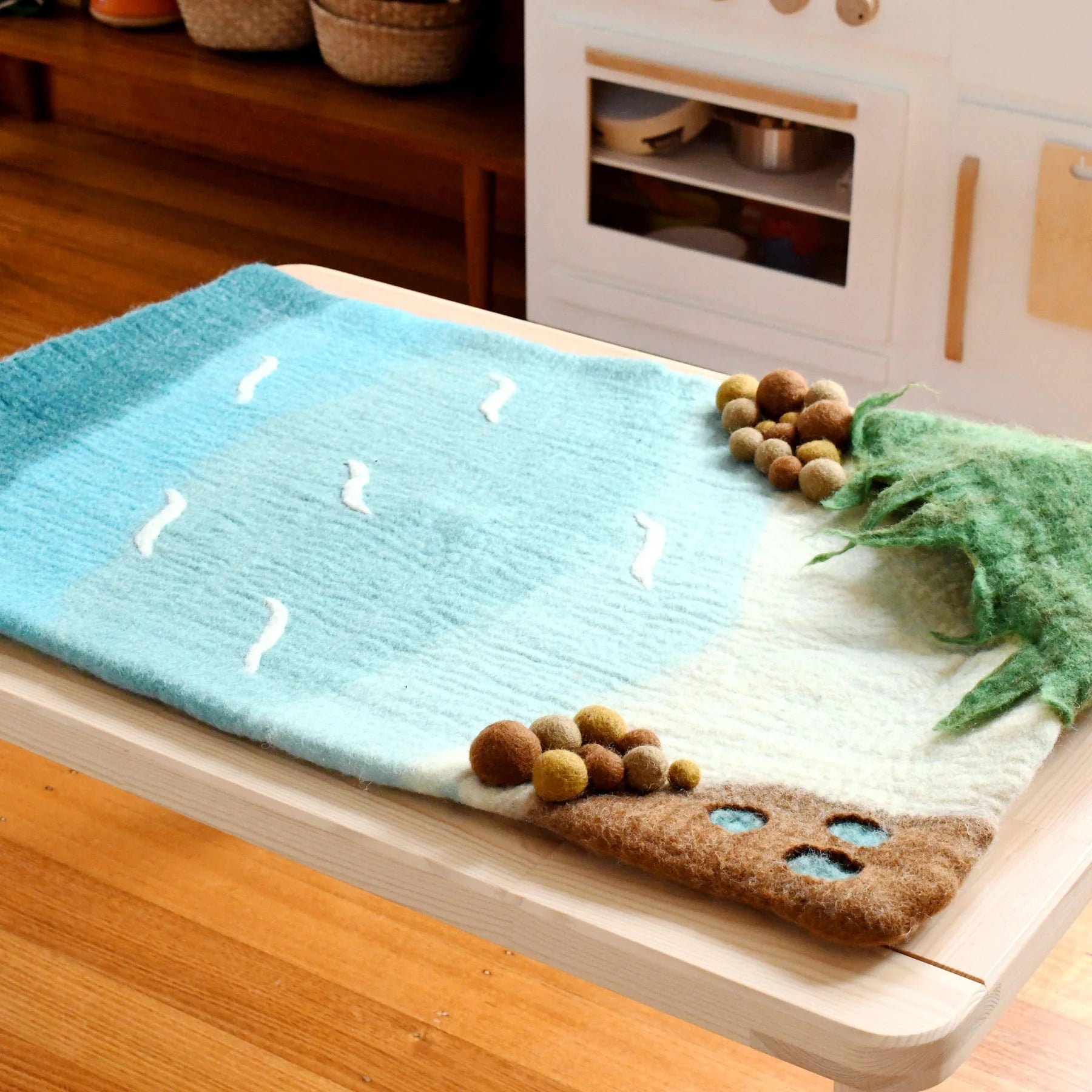 Tara Treasures Large Sea and Rockpool Felt Play Mat Playscape - Cheeky Junior